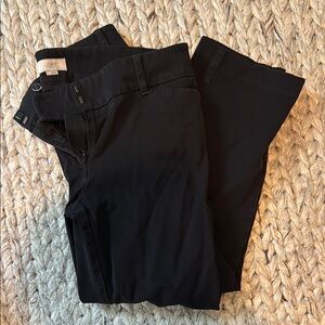 LOFT Black Ankle Cropped Pants